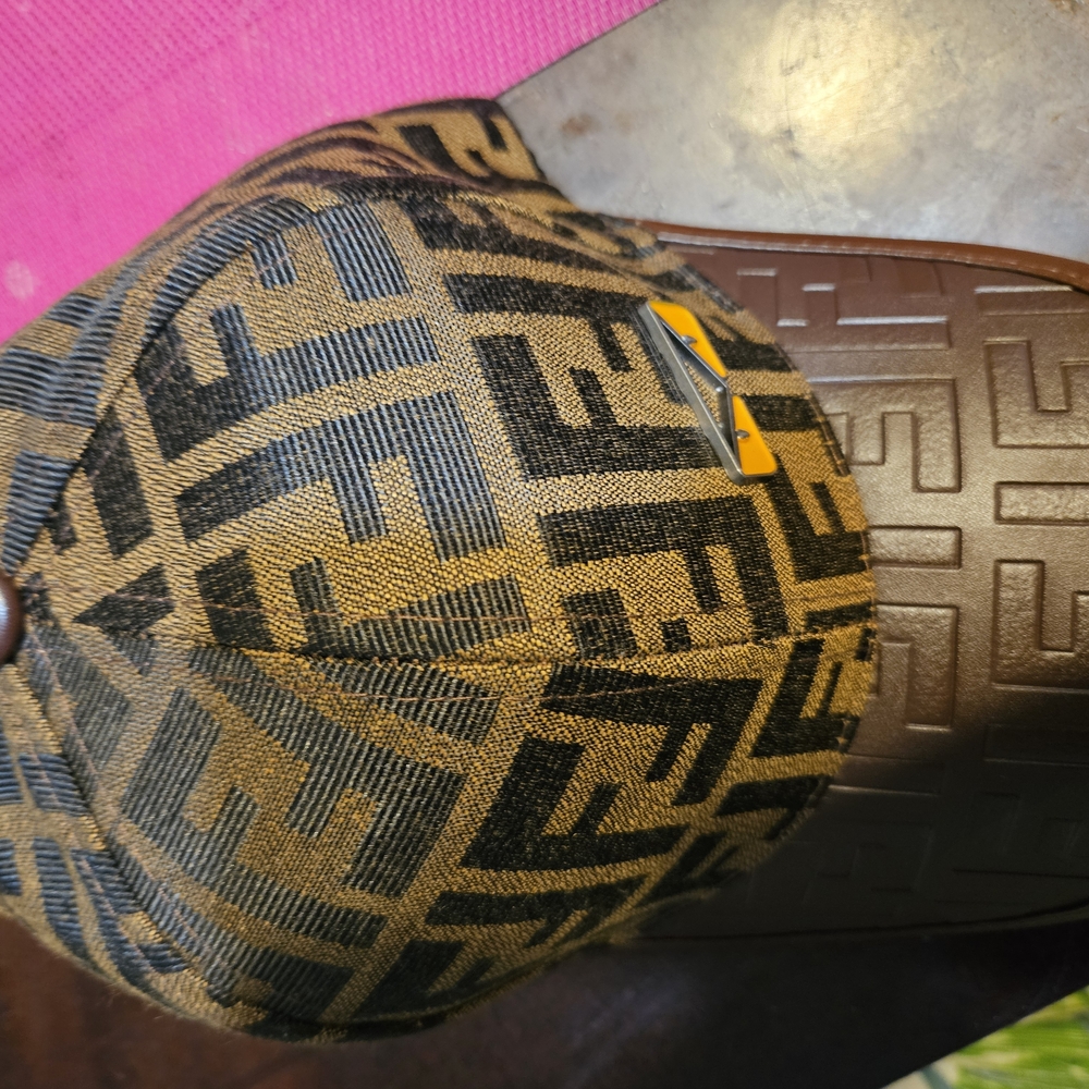 Fendi Black and Brown Unisex Cap/ Hat